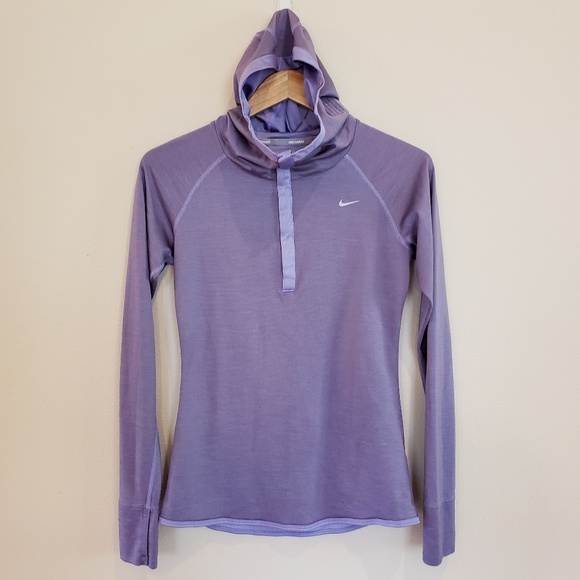 Nike Tops - Nike Dri Fit Running Hoodie w/thumb holes